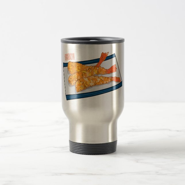 Mug De Voyage Illustration de la tempura crevette (Centre)