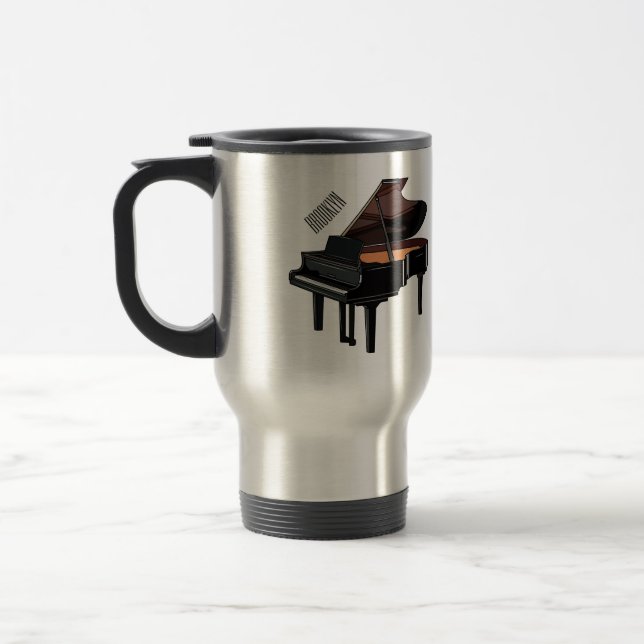 Mug De Voyage Illustration de piano (Gauche)