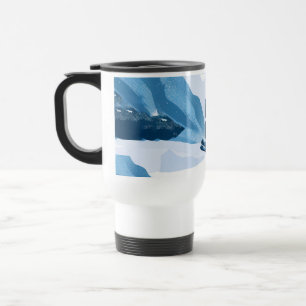 Mug De Voyage illustration de sports d'hiver