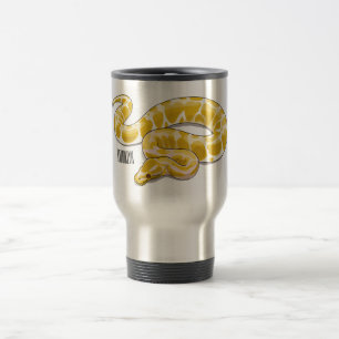 Mug De Voyage Illustration du serpent python birman