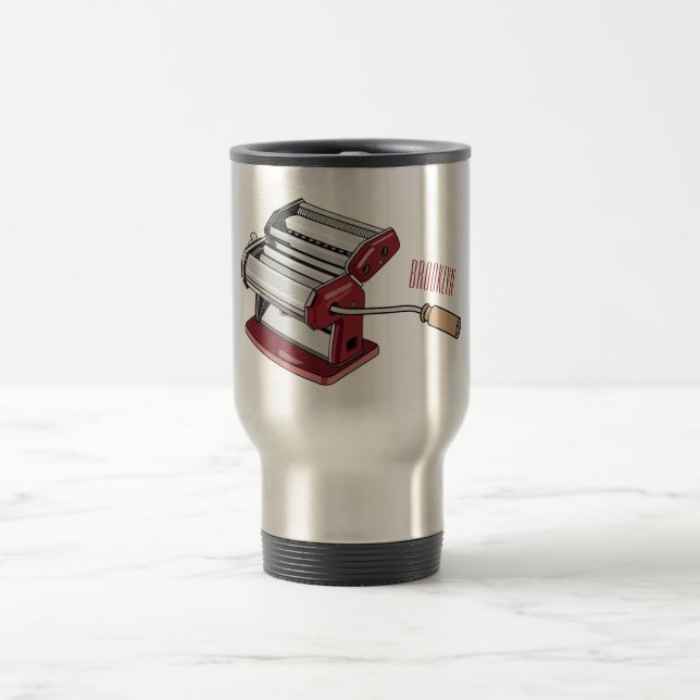 Mug De Voyage Illustration d'un fabricant de pâtes alimentaires (Centre)
