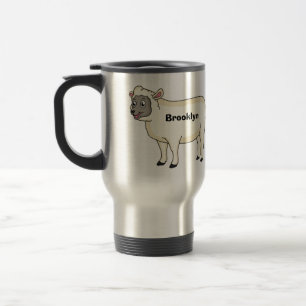 Mug De Voyage Illustration d'un mouton joyeux