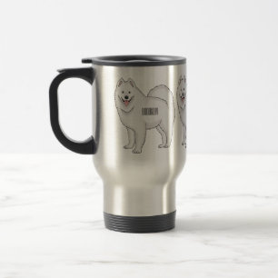 Mug De Voyage Illustration Samoyed dog