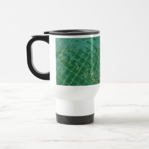 Mug De Voyage Image de photo de couverture en plastique verte