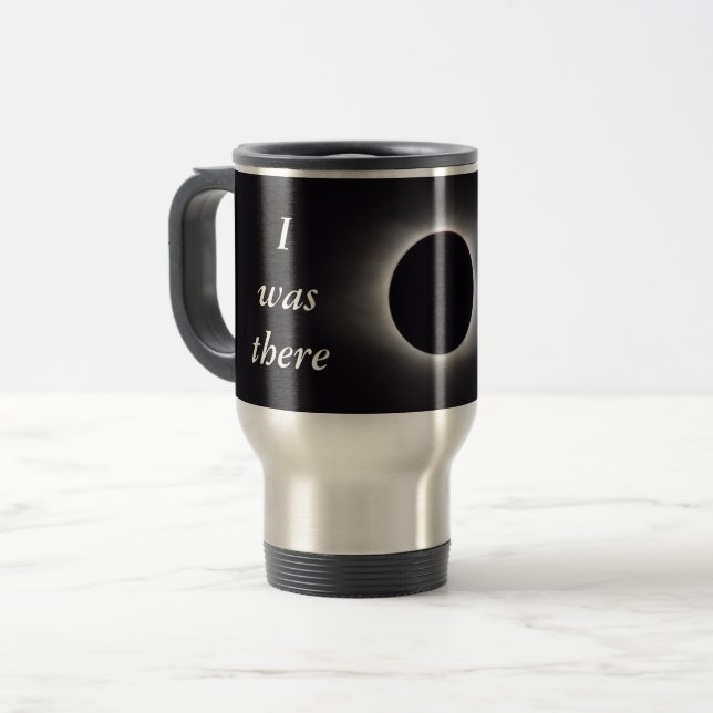 Mug De Voyage Image d'éclipse solaire 2017 (Devant gauche)