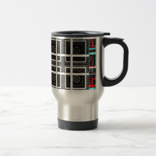 Mug De Voyage Impression À damiers Motif