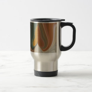 Mug De Voyage Impression d'art Abstrait rétroactif
