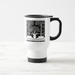 Mug De Voyage Impression de motif d'arbre Art Nouveau d'Aubrey B