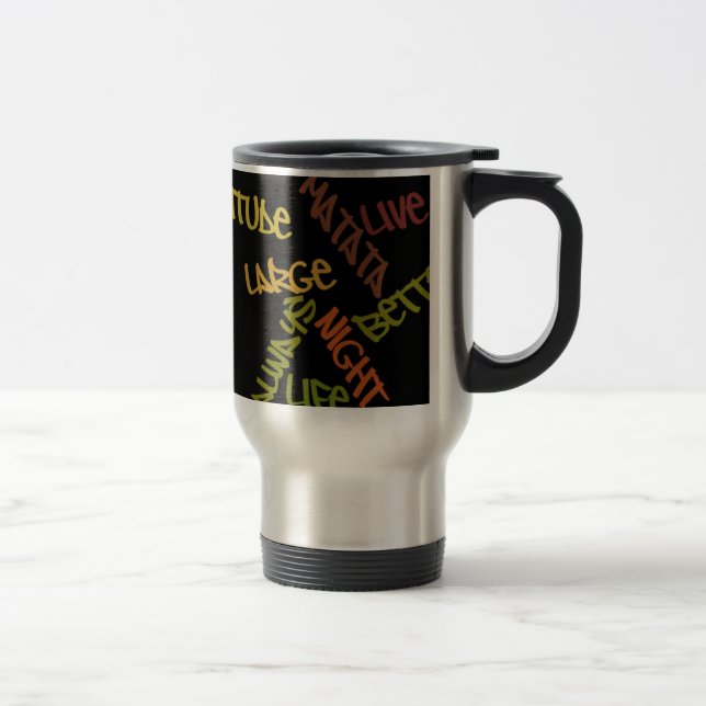 Mug De Voyage Imprimé Vie Vie Imprimé (Droit)
