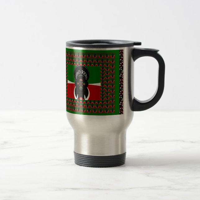 Mug De Voyage Imprimerie d'art Jambo Kenya (Droit)