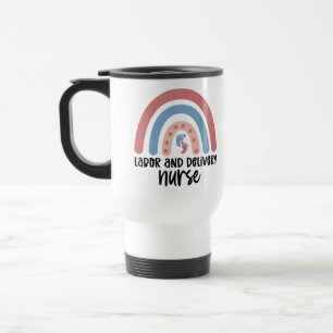 Mug De Voyage Infirmière de la main-d'oeuvre et de l'accouchemen