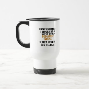 MUG DE VOYAGE INFIRMIÈRE PÉDIATRIQUE