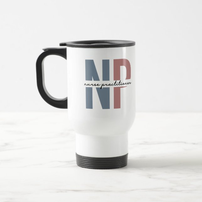 Mug De Voyage Infirmière Praticien NP cadeaux d'appréciation (Gauche)