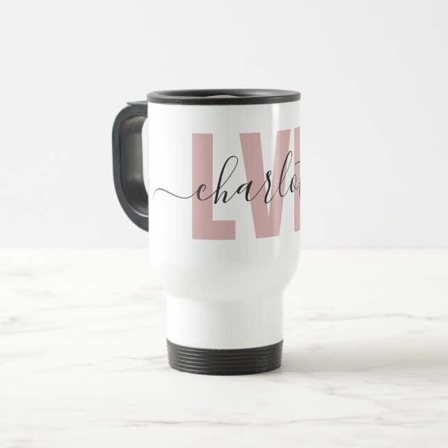 Mug De Voyage Infirmière professionnelle Chic LVN personnalisée (Devant gauche)