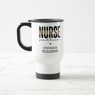 Mug De Voyage Infirmière sur mesure NP cheetah Graduation
