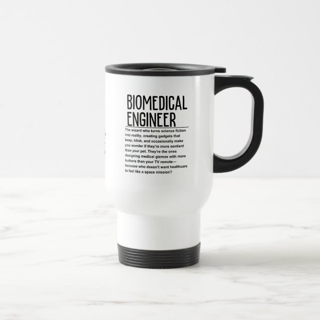 Mug De Voyage Ingénieur biomédical (Droite)