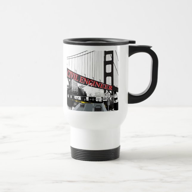 Mug De Voyage Ingénieur civil (Droite)