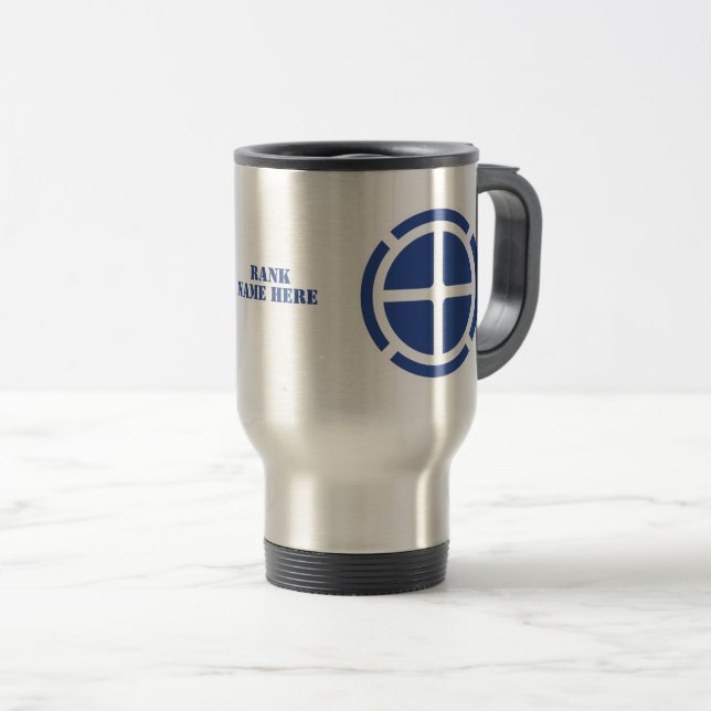 Mug De Voyage Insigne de la 35e division d'infanterie (Devant droit)