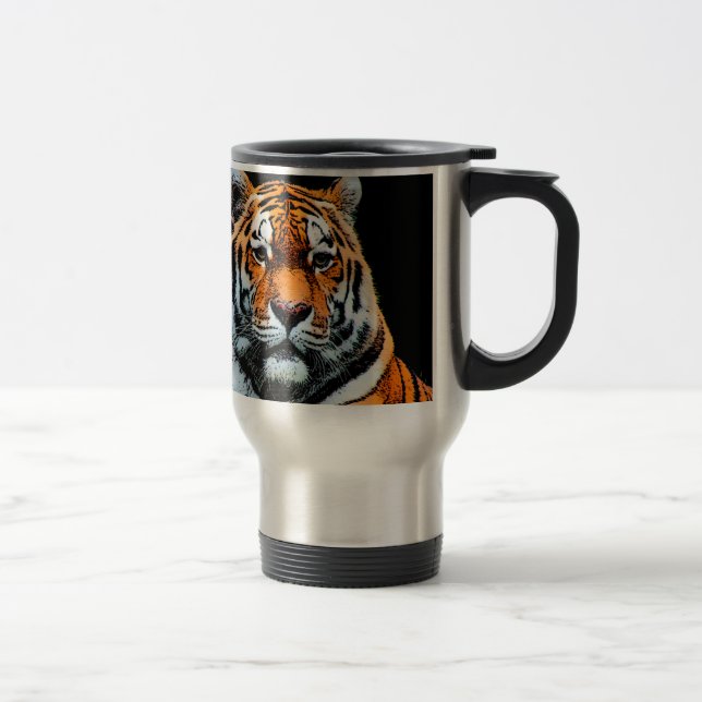 Mug De Voyage Inspiration des yeux de tigre (Droit)