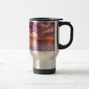 Mug De Voyage Inspiration du coucher de soleil sur l'océan
