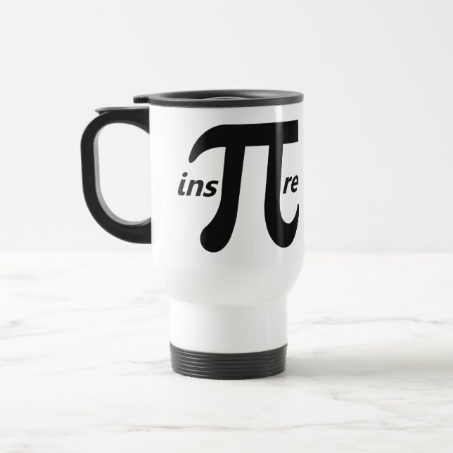 Mug De Voyage Inspirez le symbole inspiré de pi (Gauche)