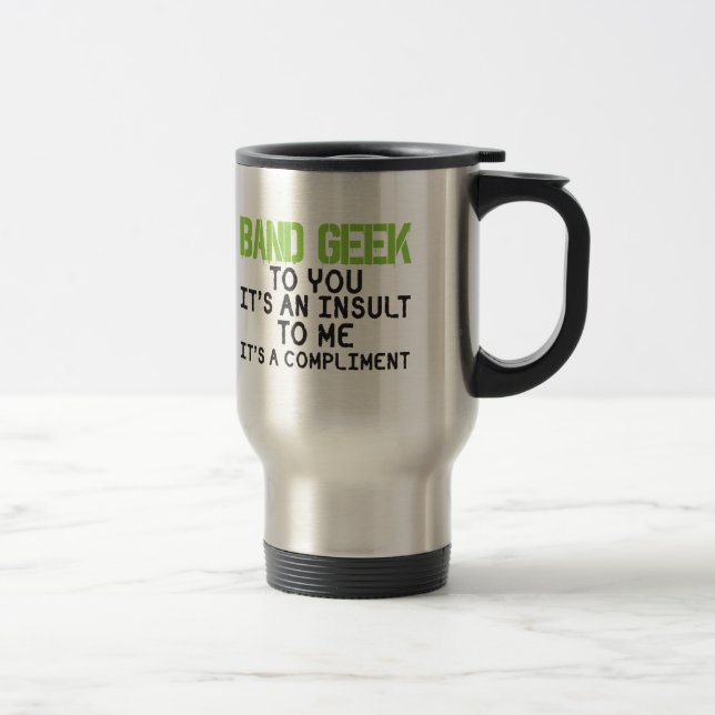 Mug De Voyage Insulte du Geek de bande (Droit)