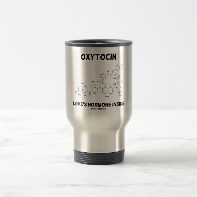 Mug De Voyage Intérieur de l'hormone de l'amour d'oxytocine (Centre)