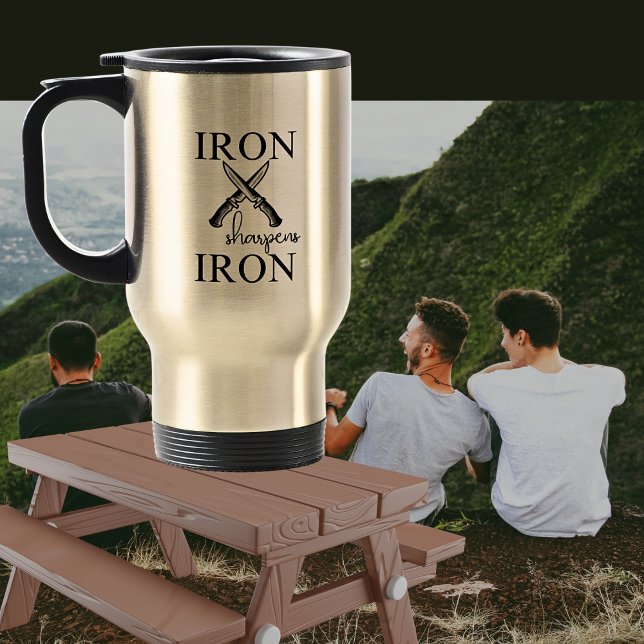 Mug De Voyage Iron aiguiseur Fer couteau chrétien (Créateur téléchargé)