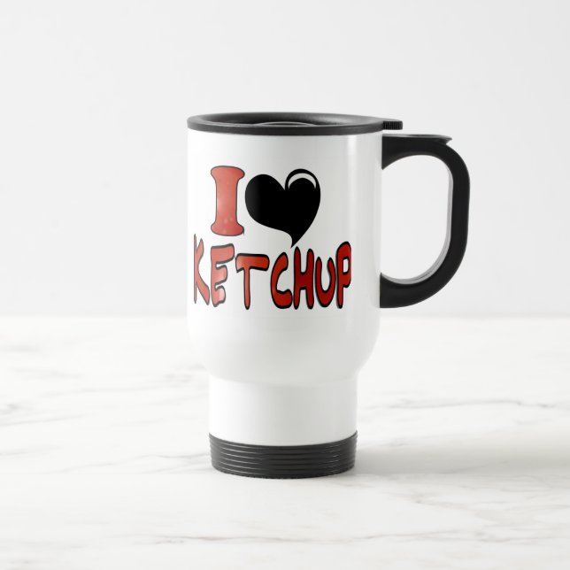 Mug De Voyage J'adore le Ketchup (Droite)