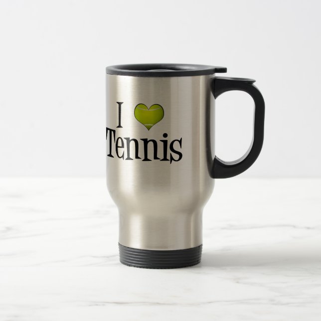 Mug De Voyage J'adore le tennis (Droit)