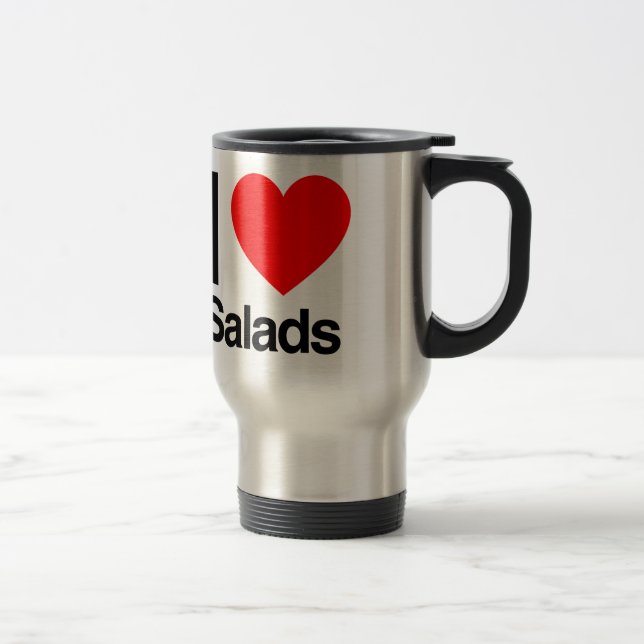Mug De Voyage j'adore les salades (Droit)