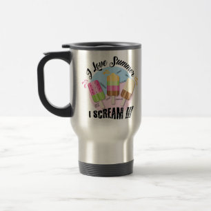 Mug De Voyage J'adore l'été - Je crie !!!