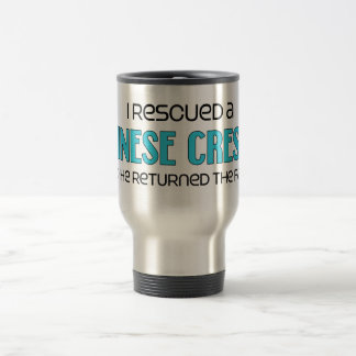 Mug De Voyage J'ai secouru un chinois Crested (le chien