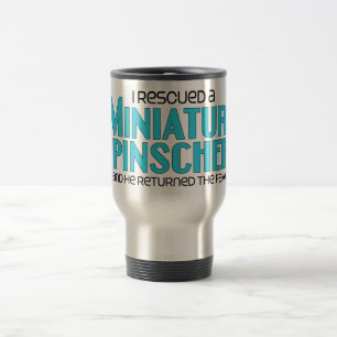 Mug De Voyage J'ai secouru un Pinscher miniature (le chien