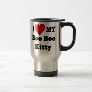 Mug De Voyage J'aime (coeur) le mon hue hue le chat de Kitty