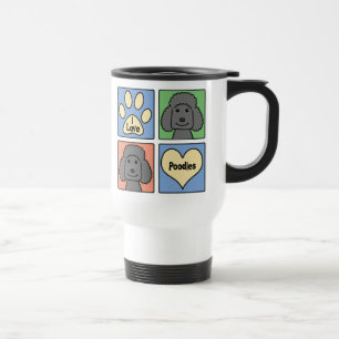Mug De Voyage J'aime des caniches