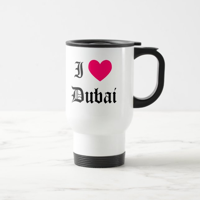 Mug De Voyage J'aime Dubaï (Droite)