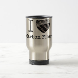 Mug De Voyage J'aime la fibre de carbone