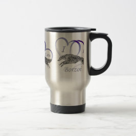 Mug De Voyage J'aime le barzoï