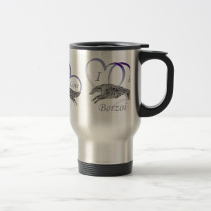 Mug De Voyage J'aime le barzoï
