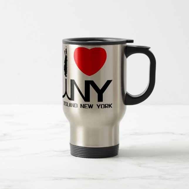 Mug De Voyage J'aime le Long Island NY (Droit)