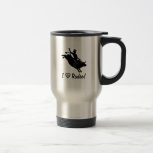 Mug De Voyage J'aime le rodéo : Cavalier de Taureau