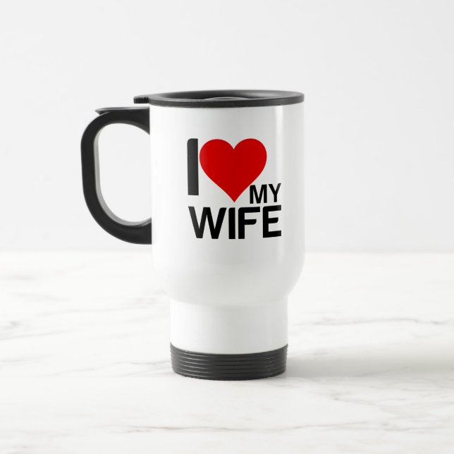 MUG DE VOYAGE J'AIME MA FEMME (Gauche)