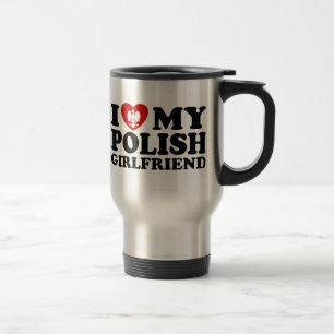 Mug De Voyage J'Aime Ma Petite Amie Polonaise