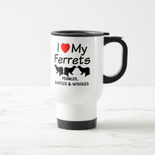 Mug De Voyage J'Aime Mes TROIS Ferrets