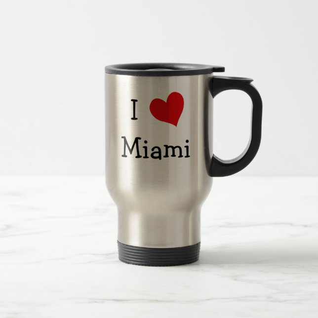 Mug De Voyage J'aime Miami (Droit)