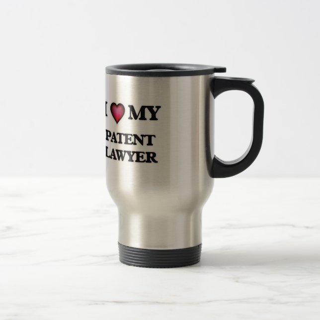 Mug De Voyage J'aime mon avocat en brevets (Droit)