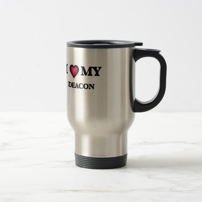 Mug De Voyage J'aime mon diacre (Droit)