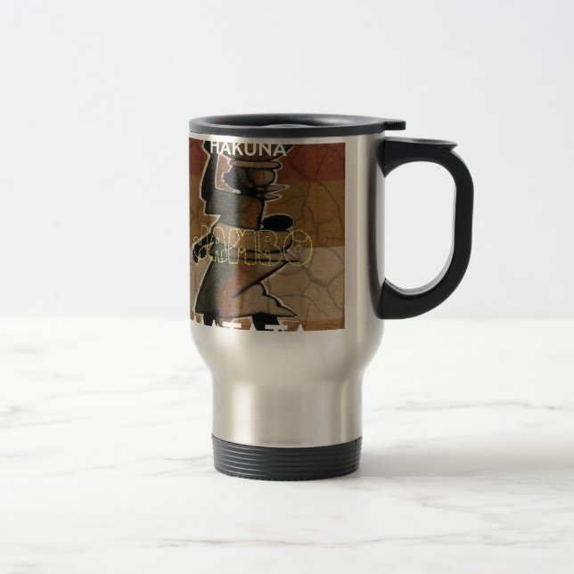 Mug De Voyage Jambo Habari Hakuna Matata. (Droit)