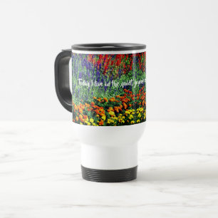 Mug De Voyage Jardin Fleur Inspirational Bonne Citation
